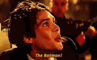 a man is saying the batman in a pixelated video