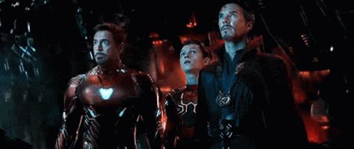 Tony Stark Peter Parker Doctor Strange Iron Man GIF - Tony Stark Peter Parker Doctor Strange Tony Stark Iron Man GIFs