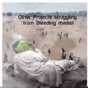 a painting of a man laying on a bench with the words other projects struggling from bleeding market written above him