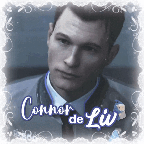 a picture of a man with the name connor de liu on it