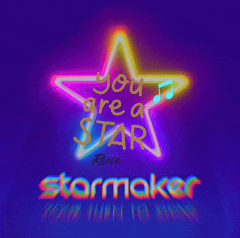 a neon sign that says ' you are a star '