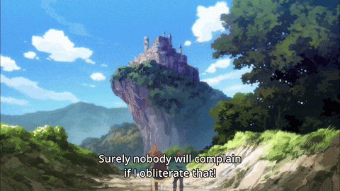 a cartoon scene with the words surely nobody will complain if obliterate that