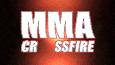 a logo for mma gr ssfire is shown on a red background