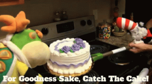 Cake Supermariologan GIF - Cake Supermariologan Cat In The Hat GIFs