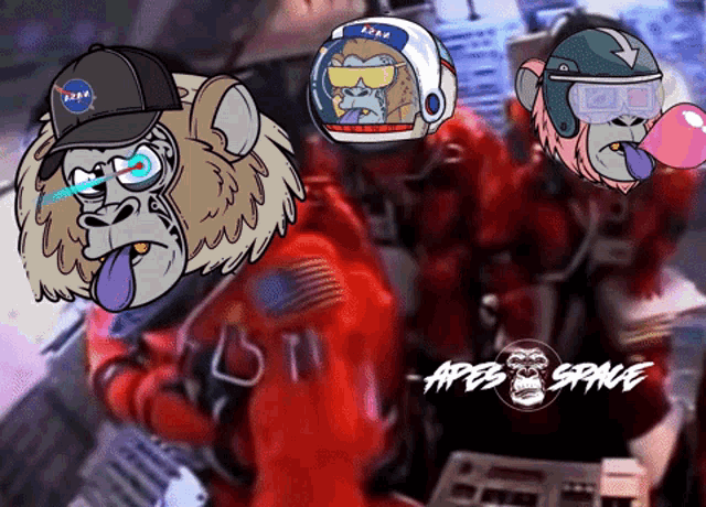 Apes Of Space Go For Launch GIF - Apes Of Space Go For Launch Aos GIFs