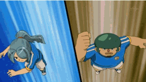 a cartoon of a boy and a girl fighting