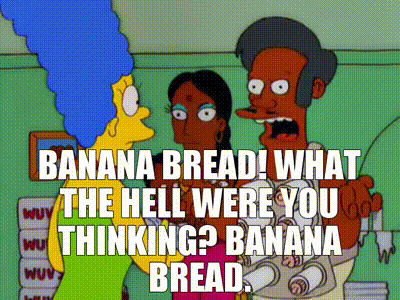 Banana Bread Dessert GIF - Banana Bread Dessert Simpsons GIFs