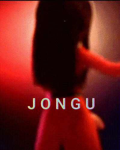 a blurred image of a person with the word jongu on the bottom