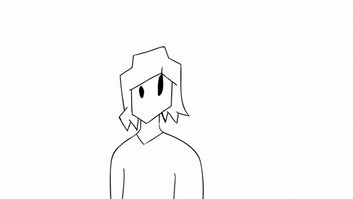 a black and white drawing of a person with the words `` you are gay '' .
