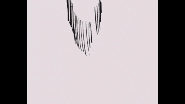 a black and white drawing of a man 's face with a fist .