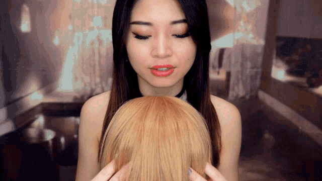 Head Massage Tingting GIF - Head Massage Tingting Tingting Asmr GIFs