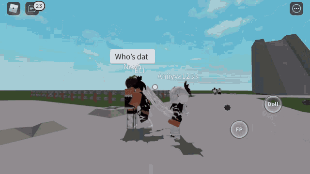 a screenshot of a video game shows a girl with the name eli on her head
