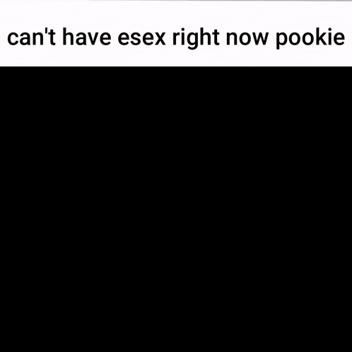 a man sitting at a table talking on a cell phone with the words " can 't have essex right now pookie " below him