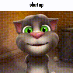 Talking Tom Cat GIF - Talking Tom Cat Shut Up GIFs