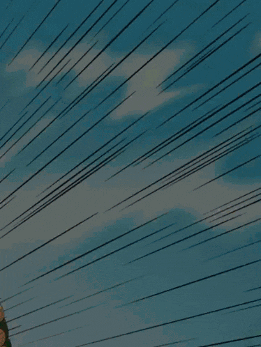 piccolo from dragon ball z is flying through the air with a blue sky in the background