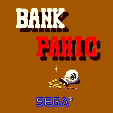 a sega video game called bank panic with a bag of gold
