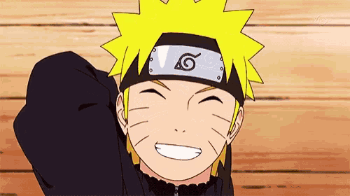 a cartoon character wearing a headband with the letter g on it smiles