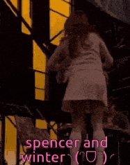 a poster for spencer and winter shows a man and woman dancing