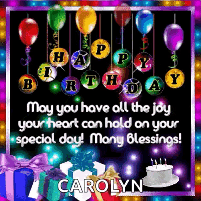 may you have all the joy your heart can hold on your special day ! many blessings ! carolyn