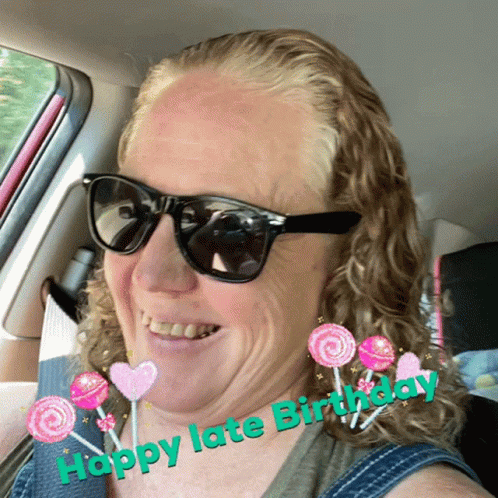 Happy Late Birthday Happy Birthday GIF - Happy Late Birthday Happy Birthday Sunglasses GIFs