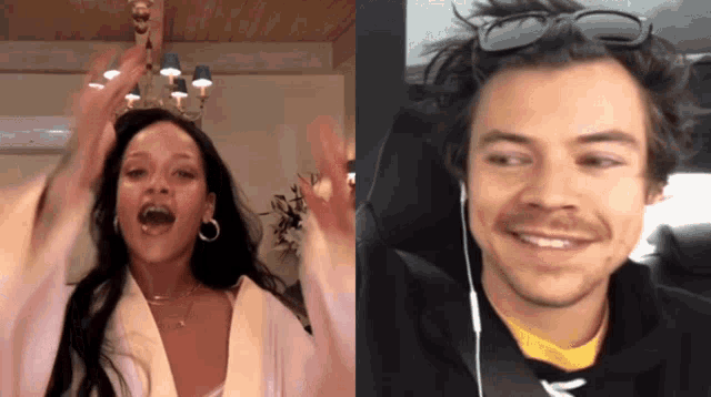 Rihanna Harry Styles Harry Styles Rihanna GIF