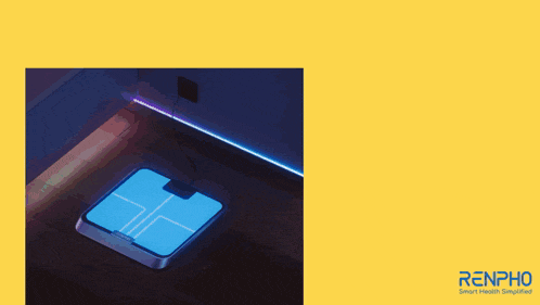 an advertisement for renpho smart health simplified with a picture of a device