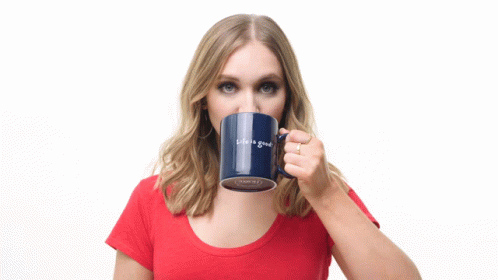 Drinking Coffee Drinking GIF - Drinking Coffee Drinking Smiling GIFs