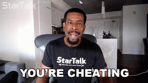 Youre Cheating Chuck Nice GIF - Youre Cheating Chuck Nice Startalk GIFs
