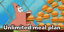 Unlimited Meal Plan GIF - Patrick Eat Vacuum GIFs