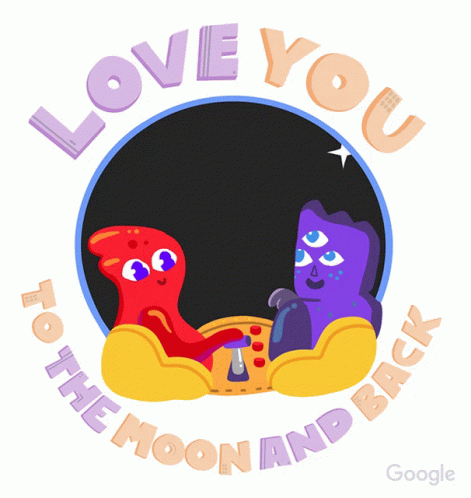 Love You To The Moon And Back Love You Forever GIF - Love You To The Moon And Back Love You Forever Happy Valentines Day GIFs
