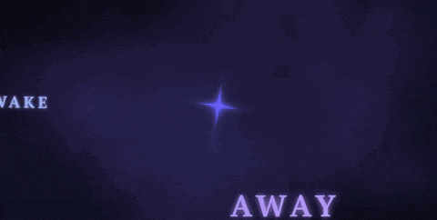 a purple background with a purple star and the words from