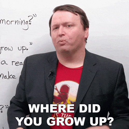 Where Did You Grow Up Alex GIF - Where Did You Grow Up Alex Engvid GIFs