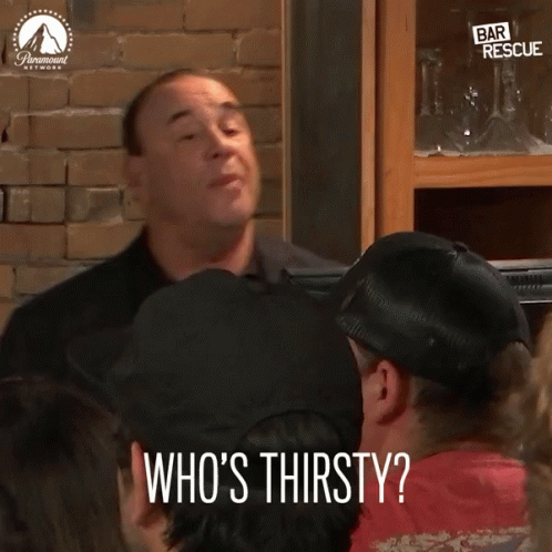 Whos Thirsty Asking GIF - Whos Thirsty Asking Wanting To Know GIFs