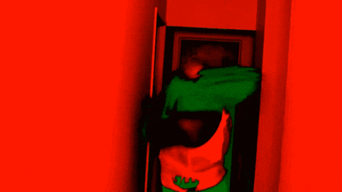 a person wearing a green shirt that says hulk