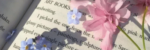 Cottagecore Books GIF - Cottagecore Books Flowers GIFs