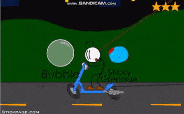 a cartoon of a police helicopter with a stick figure holding a gun
