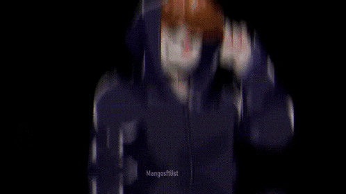 a cartoon of a person wearing a hoodie with a hood on their head .