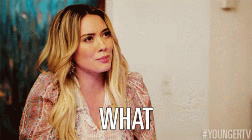 What? GIF - What Puzzled Hilary Duff GIFs