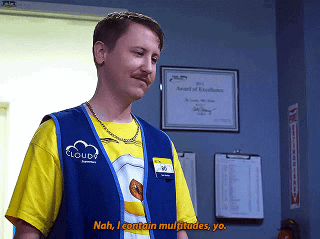 Superstore Nah I Contain Multitudes GIF - Superstore Nah I Contain Multitudes GIFs