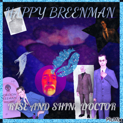 a happy breenman rise and shin doctor postcard