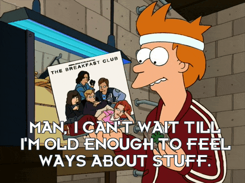 a cartoon character is holding a book titled the breakfast club