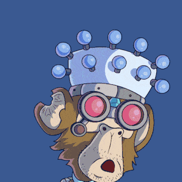 a cartoon of a monkey wearing glasses and a crown