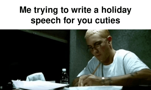 Me Trying To Write A Holiday Speech GIF - Me Trying To Write A Holiday Speech GIFs