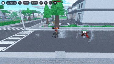 a screenshot of a video game shows a character being attacked by another character