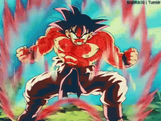 界王拳 ドラゴンボール Goku GIF - Kaioken Goku Power Up GIFs