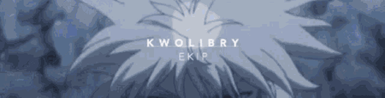 a close up of a person 's head with the words kwolibry ekip written on it