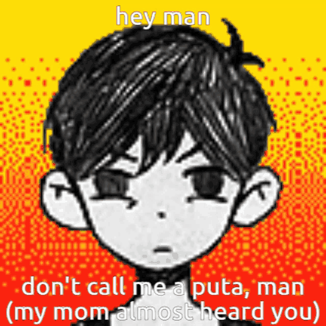 a black and white drawing of a boy with the words hey man on top of it