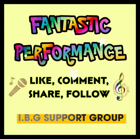 a colorful poster that says fantastic performance like comment share follow