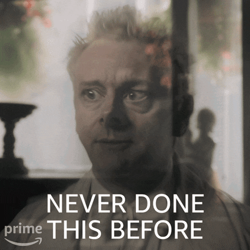 Never Done This Before Aziraphale GIF - Never Done This Before Aziraphale Michael Sheen GIFs