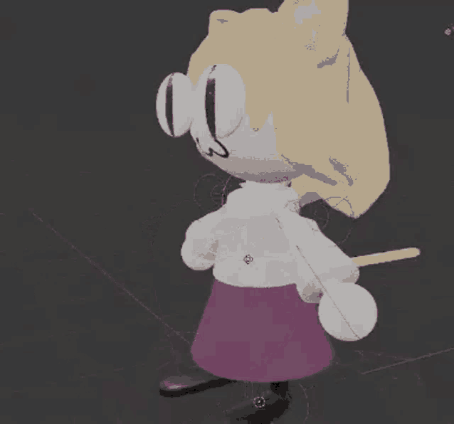 a 3d model of a cartoon character is being created in blender